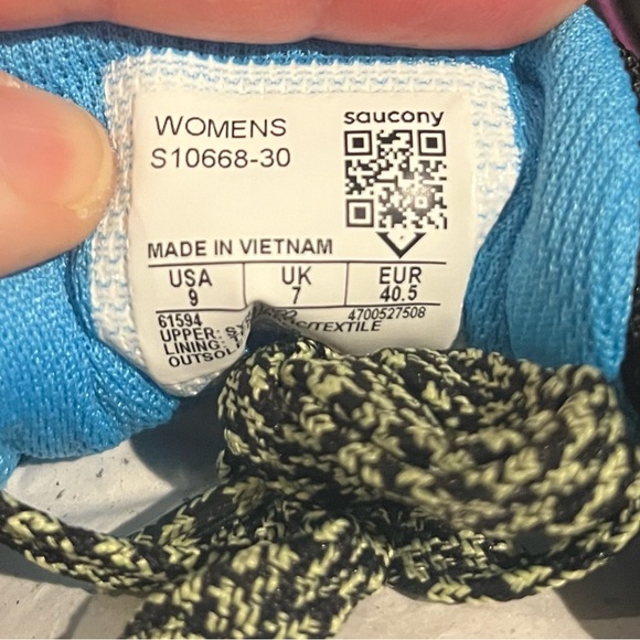 Saucony Women's Excursion TR15 Athletic Shoes size 9 new in box black purple - Picture 8 of 9